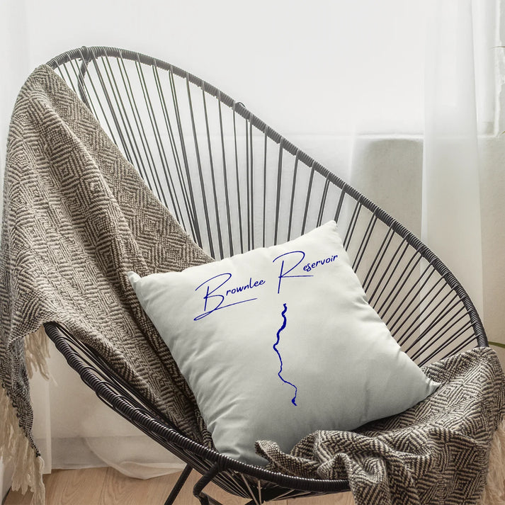 lifestyle image of Brownlee Reservoir Idaho Pillow