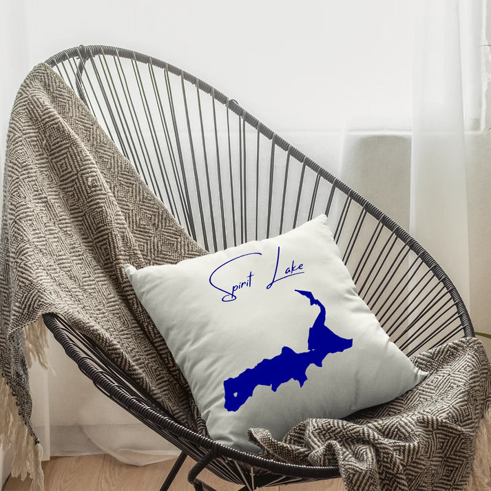 lifestyle image of Spirit Lake Idaho Pillow