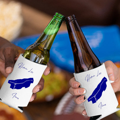 lifestyle image of Heidecke Lake Illinois Can Koozie