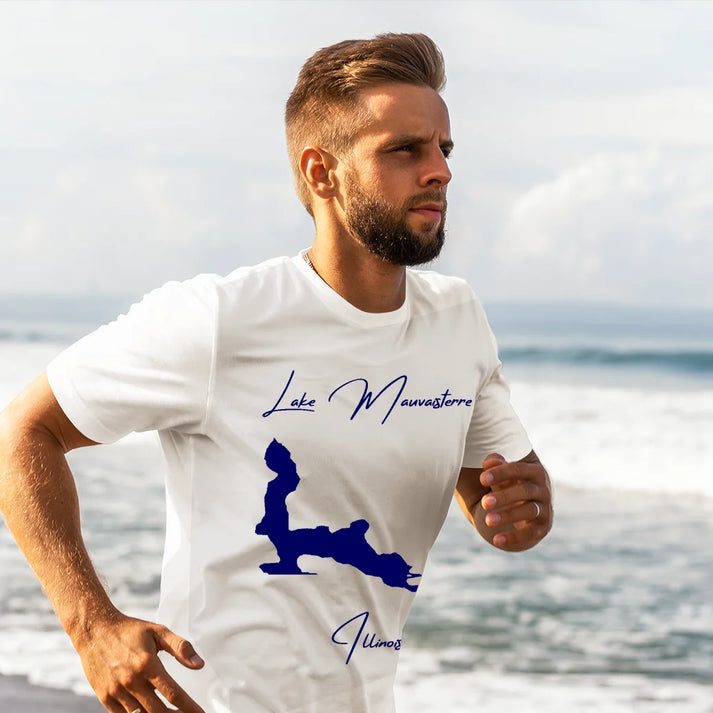 lifestyle image of Lake Mauvaisterre Illinois T-shirt