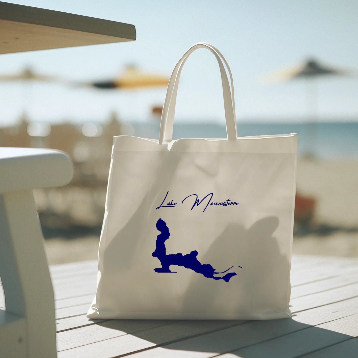 lifestyle image of Lake Mauvaisterre Illinois Tote Bag