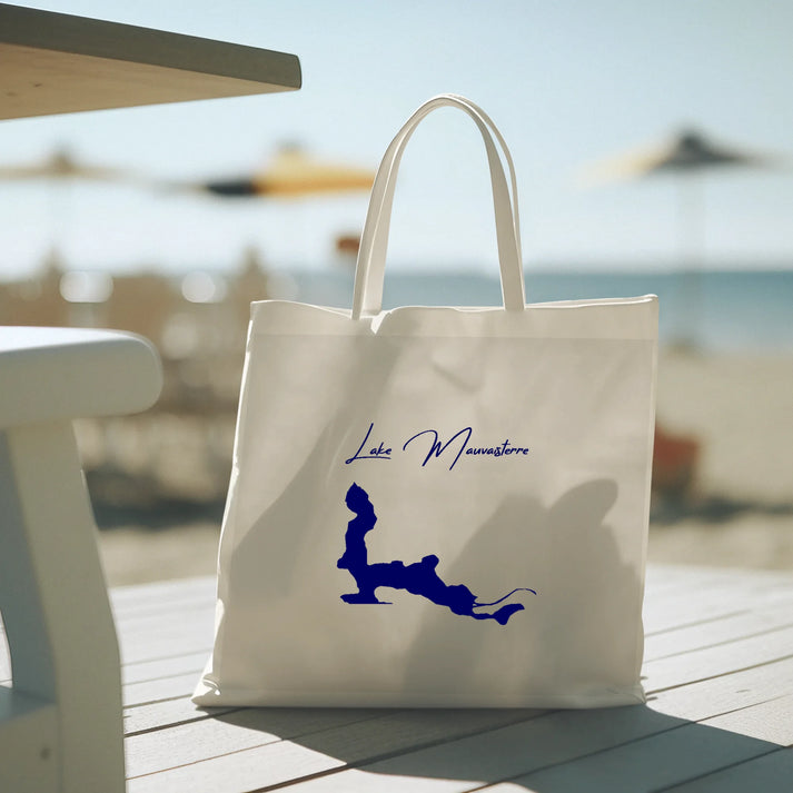 lifestyle image of Lake Mauvaisterre Illinois Tote Bag