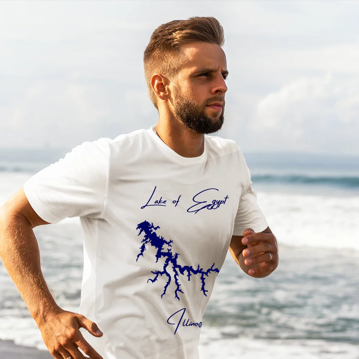 lifestyle image of Lake of Egypt Illinois T-shirt