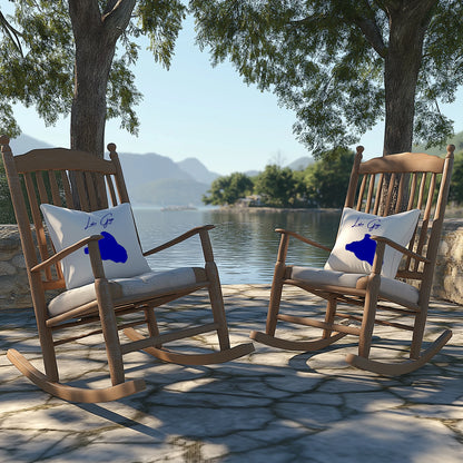 lifestyle image of Lake Gage Indiana Outdoor Pillow