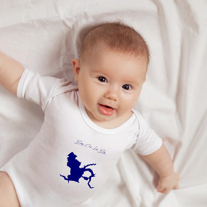lifestyle image of Brushy Creek Lake Iowa Onesie