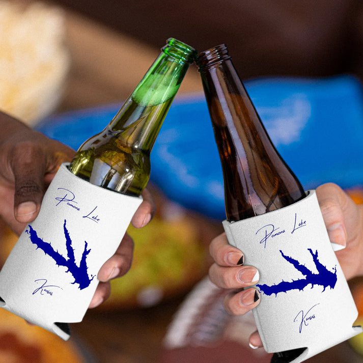 lifestyle image of Pomona Lake Kansas Can Koozie