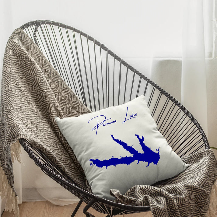 lifestyle image of Pomona Lake Kansas Pillow
