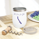 Kansas Tuttle Creek Lake  Wine Tumbler lifestyle view