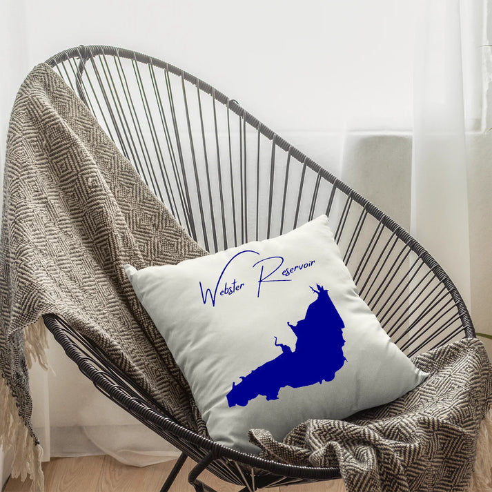 lifestyle image of Webster Reservoir Kansas Pillow