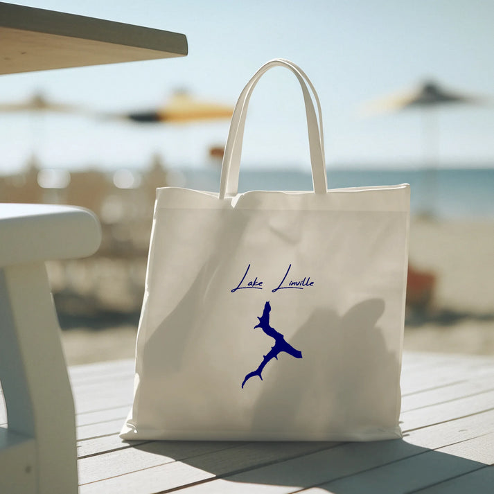 lifestyle image of Lake Linville Kentucky Tote Bag