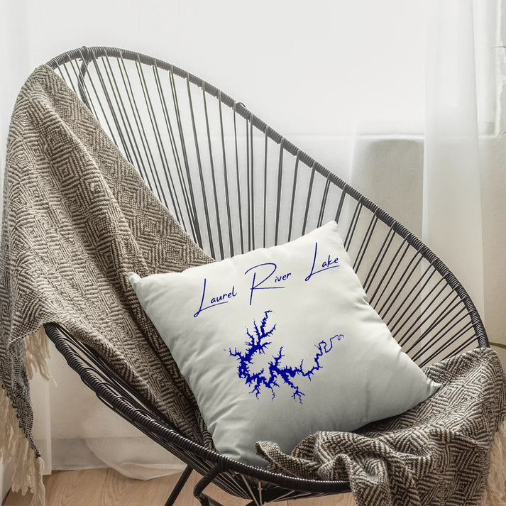 lifestyle image of Laurel River Lake Kentucky Pillow