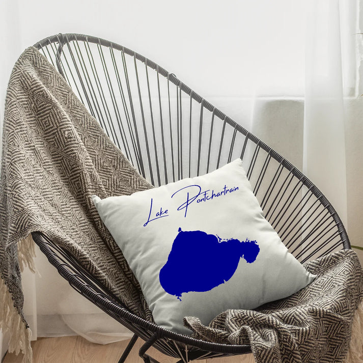 lifestyle image of Lake Pontchartrain Louisiana Pillow