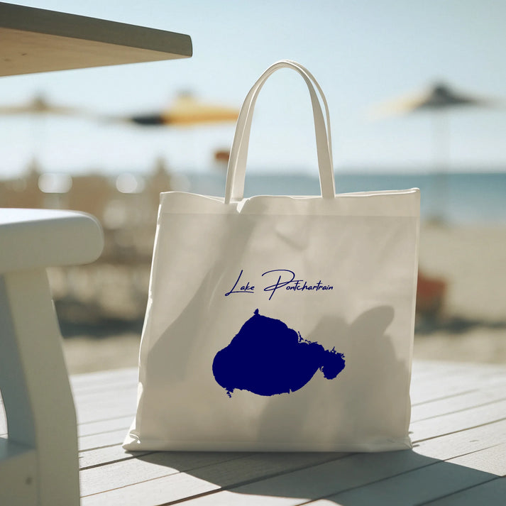 lifestyle image of Lake Pontchartrain Louisiana Tote Bag