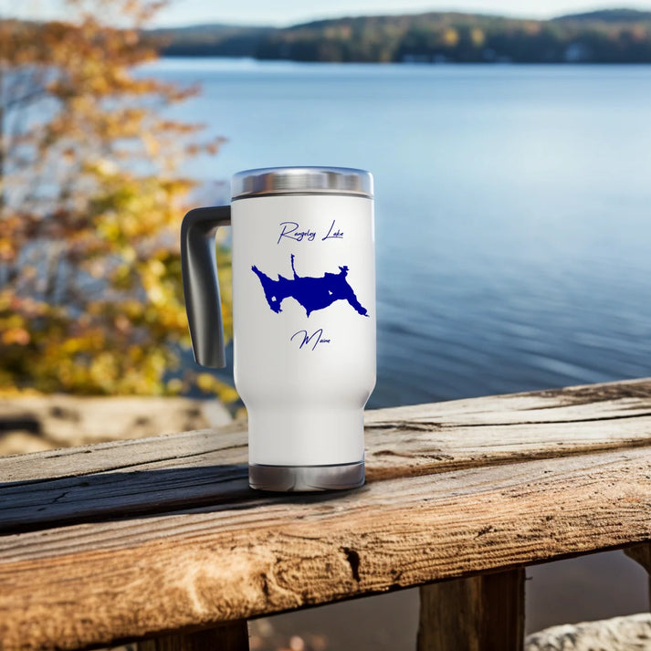 lifestyle image of Rangeley Lake Maine Travel Mug