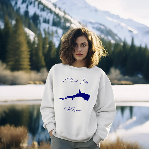 lifestyle image of Centennial Lake Maryland Sweatshirt