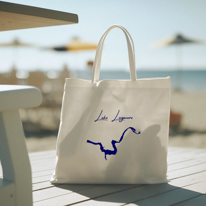 lifestyle image of Lake Linganore Maryland Tote Bag