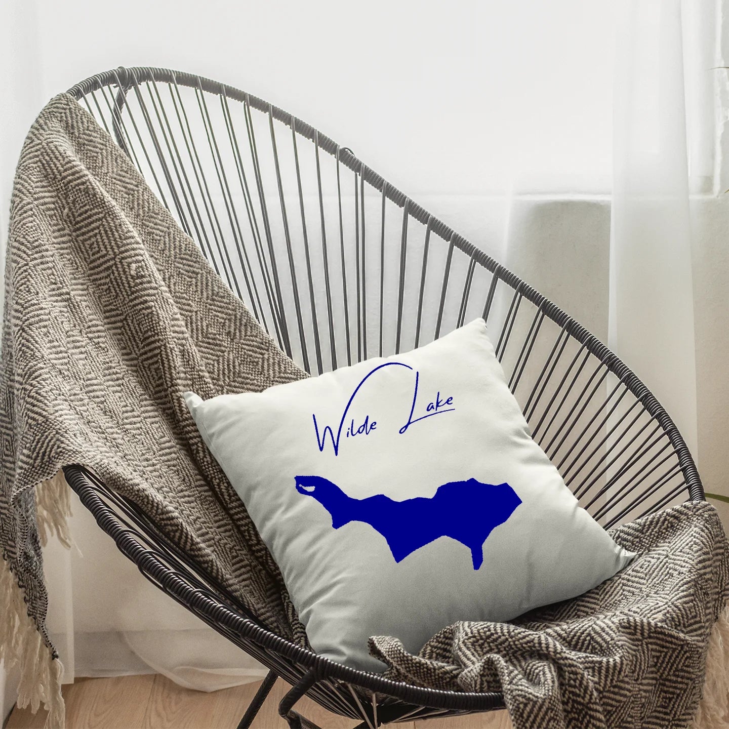 lifestyle image of Wilde Lake Maryland Pillow