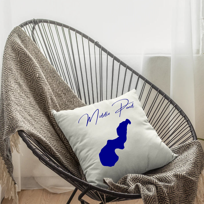 lifestyle image of Middle Pond Massachusetts Pillow
