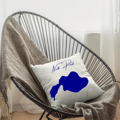 lifestyle image of North Pond Massachusetts Pillow