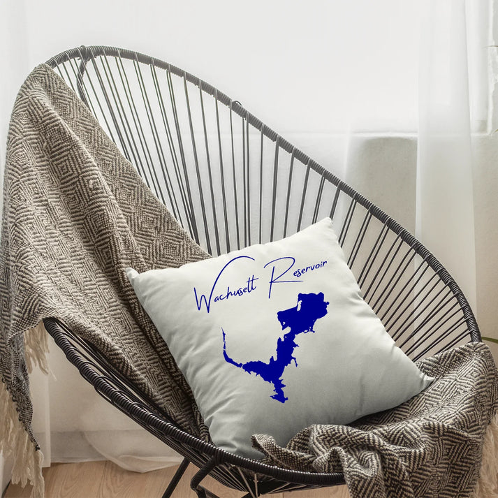 lifestyle image of Wachusett Reservoir Massachusetts Pillow