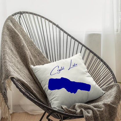 lifestyle image of Crystal Lake Michigan Pillow