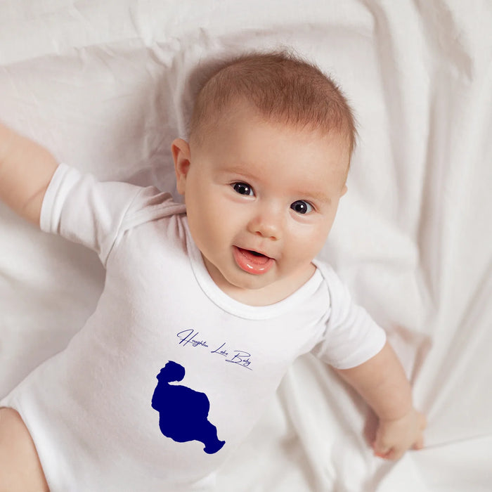 lifestyle image of Houghton Lake Michigan Onesie