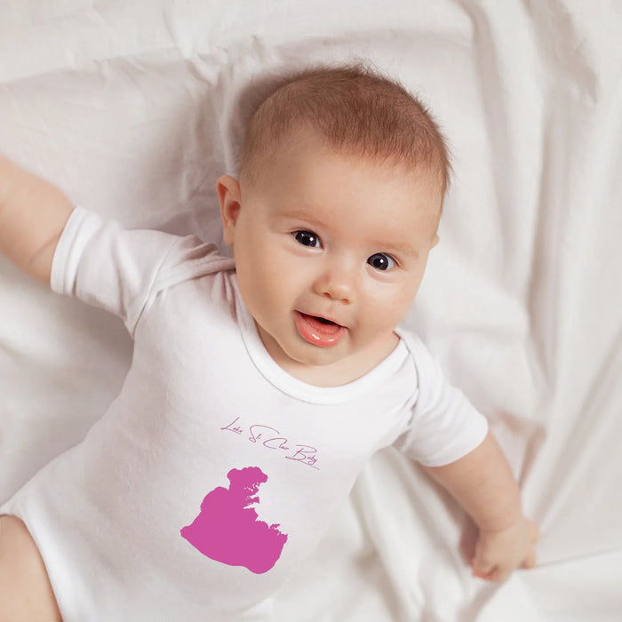 lifestyle image of Lake St. Clair Michigan Onesie