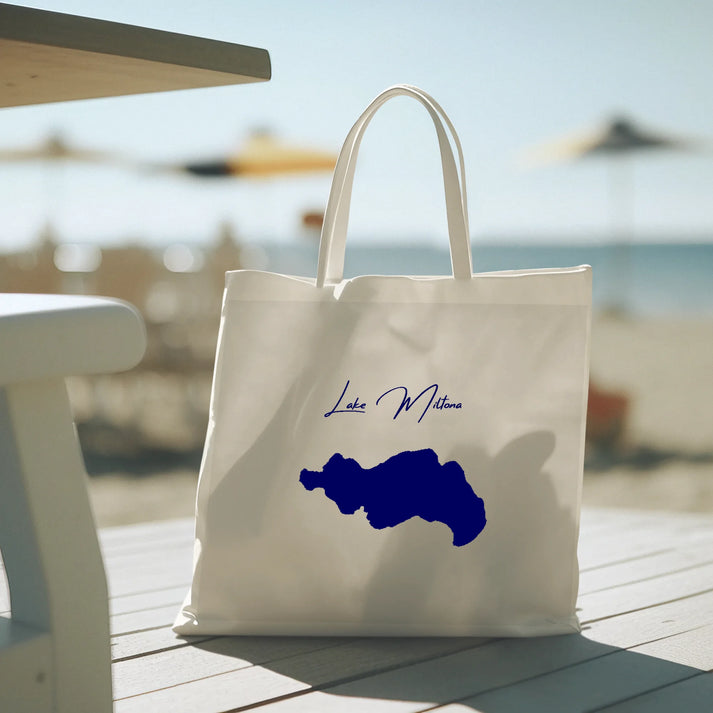 lifestyle image of Lake Miltona Minnesota Tote Bag