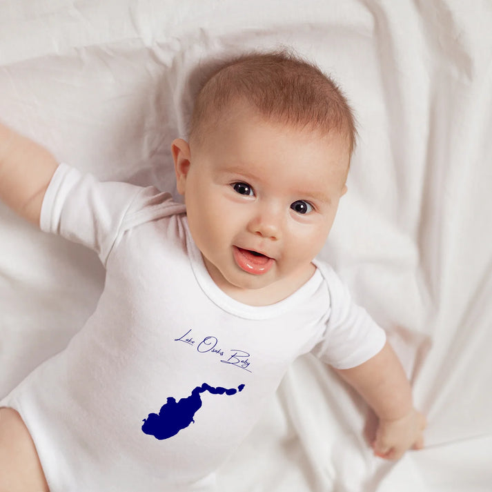 lifestyle image of Lake Osakis Minnesota Onesie