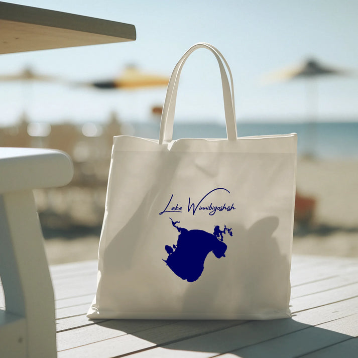 lifestyle image of Lake Winnibigoshish Minnesota Tote Bag