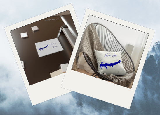 Product collage of Enid Lake