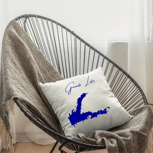 lifestyle image of Grenada Lake Mississippi Pillow