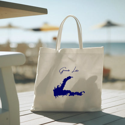lifestyle image of Grenada Lake Mississippi Tote Bag