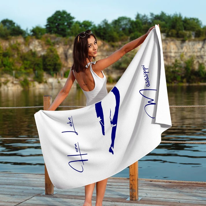 lifestyle image of Horn Lake Mississippi Beach Towel