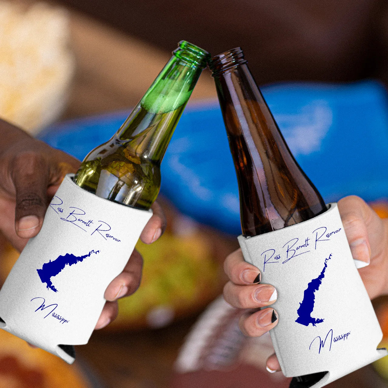 lifestyle image of Ross Barnett Reservoir Mississippi Can Koozie