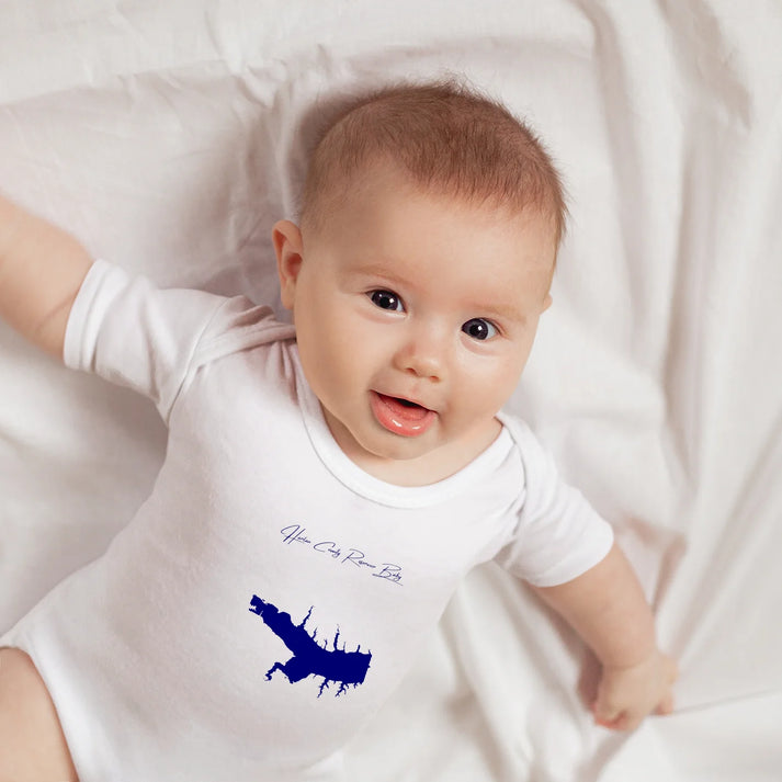 lifestyle image of Harlan County Reservoir Nebraska Onesie