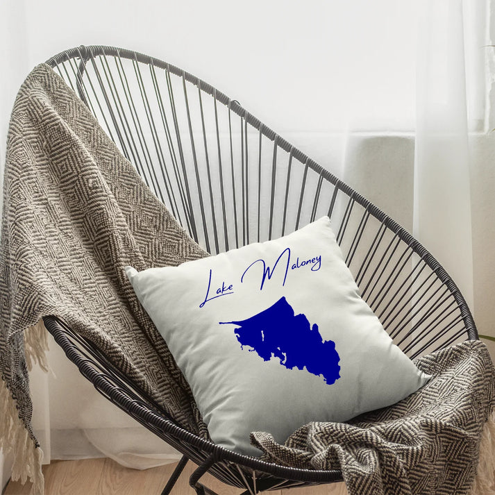 lifestyle image of Lake Maloney Nebraska Pillow