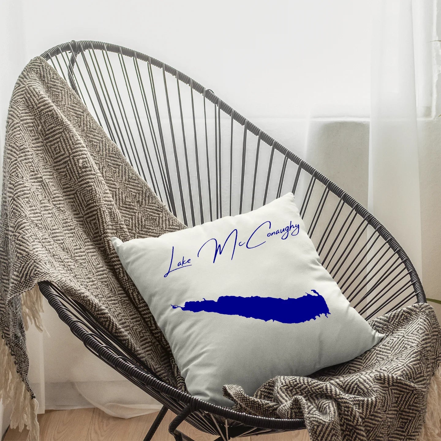 lifestyle image of Lake McConaughy Nebraska Pillow