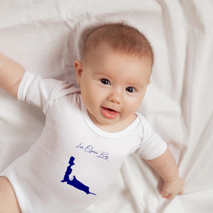 lifestyle image of Lake Ogallala Nebraska Onesie