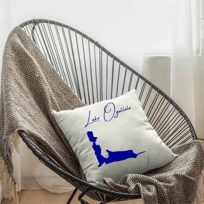 lifestyle image of Lake Ogallala Nebraska Pillow