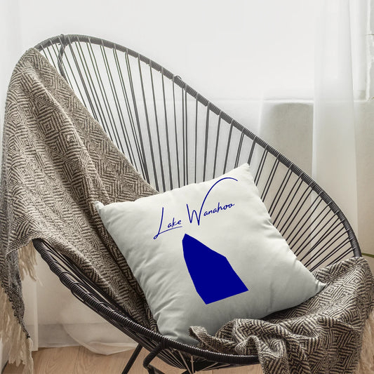 lifestyle image of Lake Wanahoo Nebraska Pillow