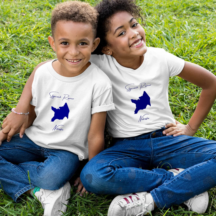 lifestyle image of Stagecoach Reservoir Nebraska Youth T-shirt