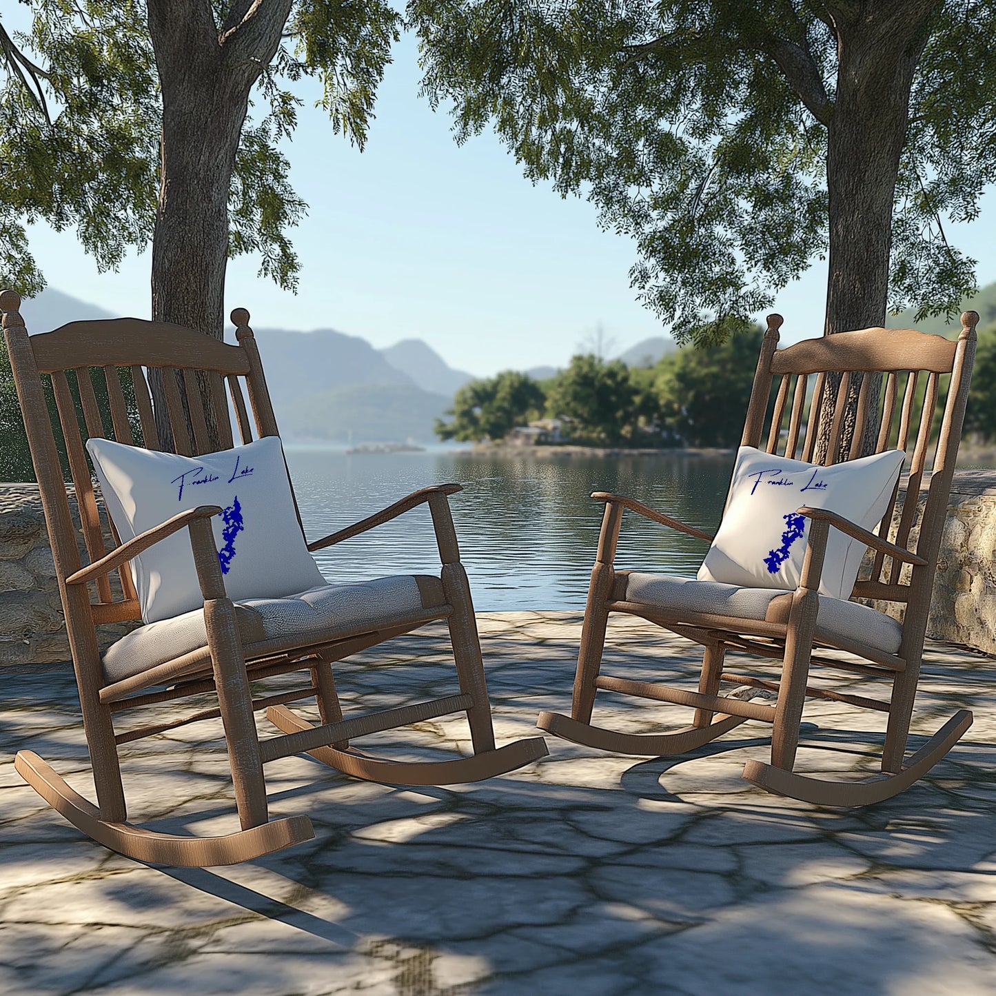 lifestyle image of Franklin Lake Nevada Outdoor Pillow