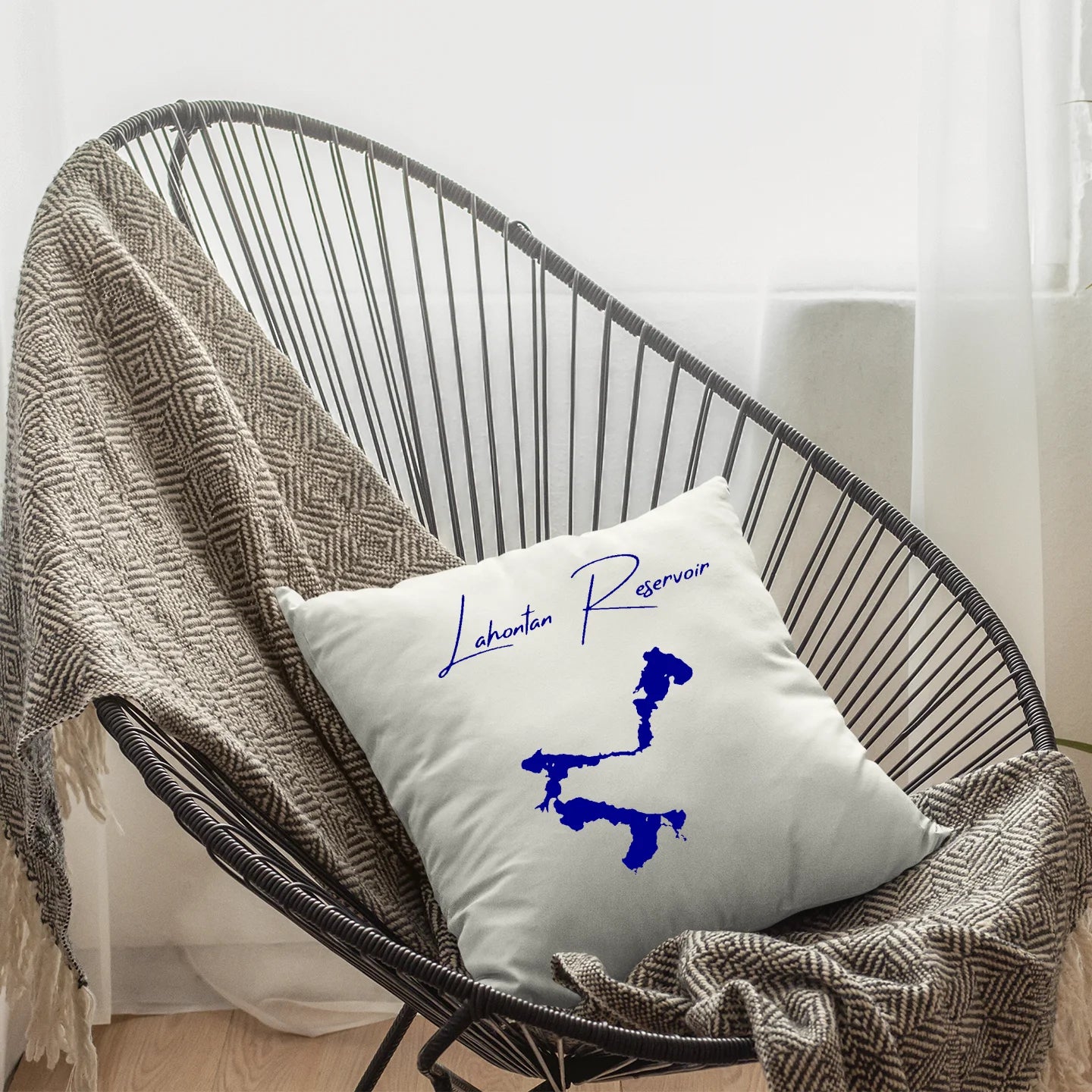 lifestyle image of Lahontan Reservoir Nevada Pillow