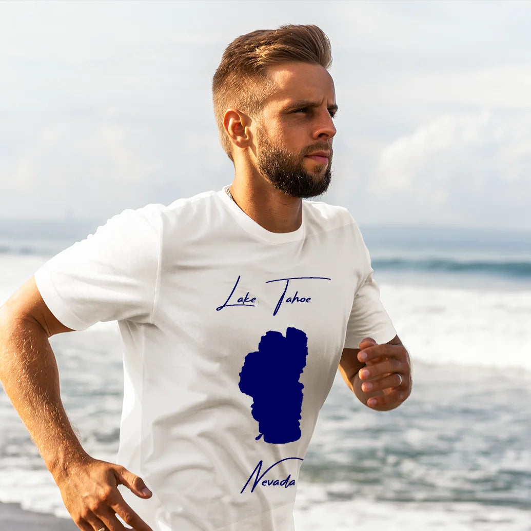 lifestyle image of Lake Tahoe Nevada T-shirt