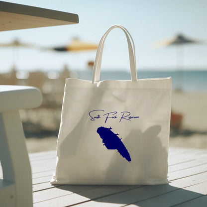 lifestyle image of South Fork Reservoir Nevada Tote Bag