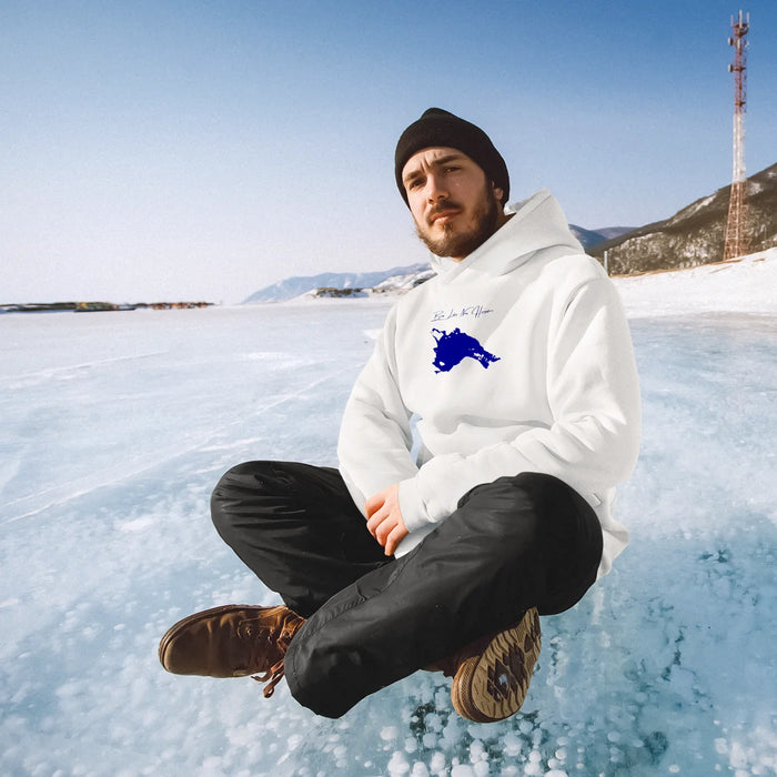 lifestyle image of Bow Lake New Hampshire Hoodie