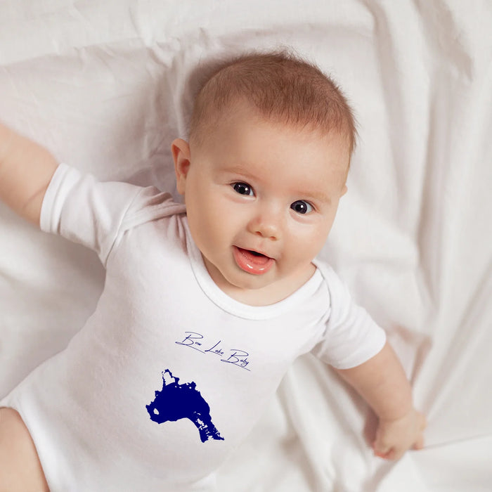 lifestyle image of Bow Lake New Hampshire Onesie