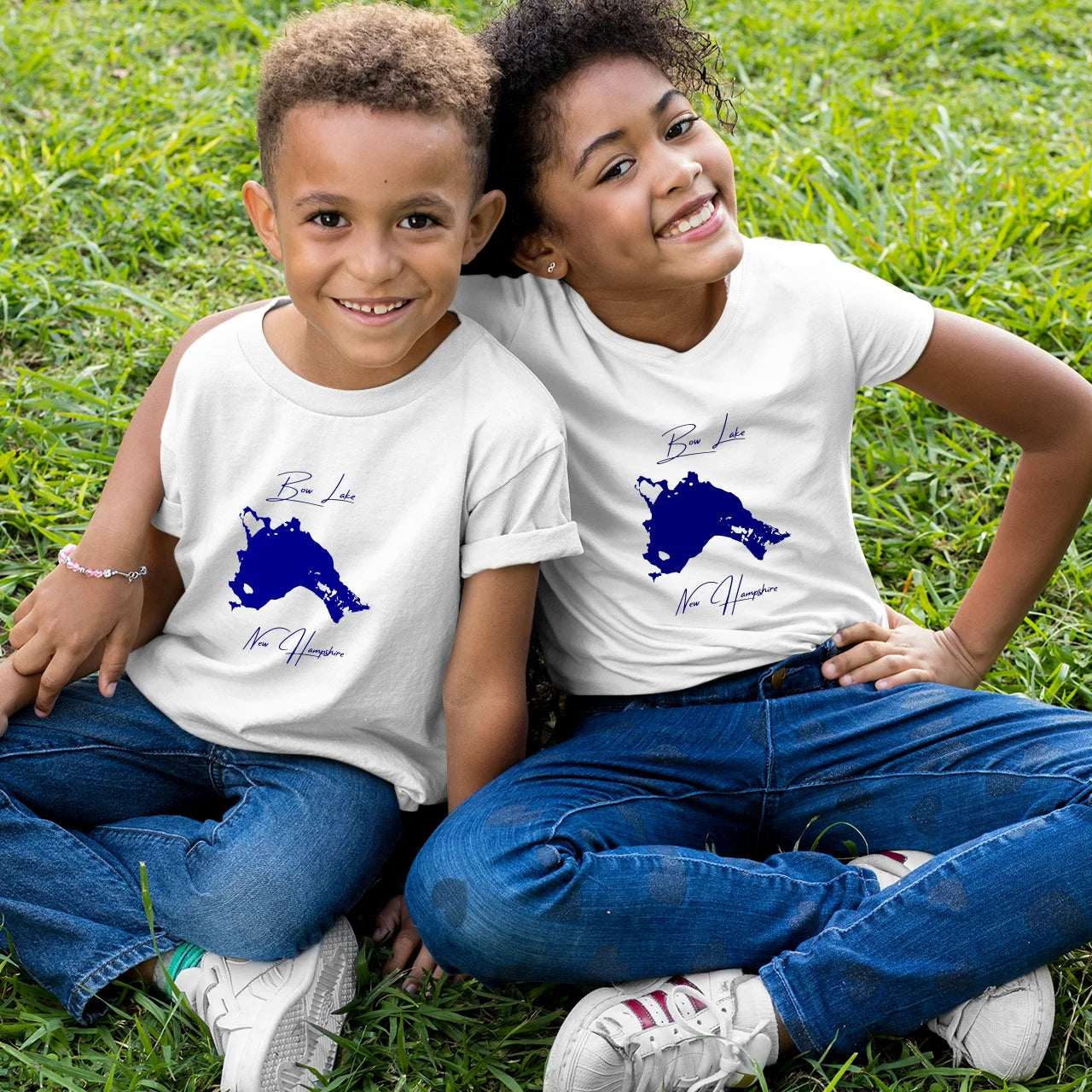 lifestyle image of Bow Lake New Hampshire Youth T-shirt