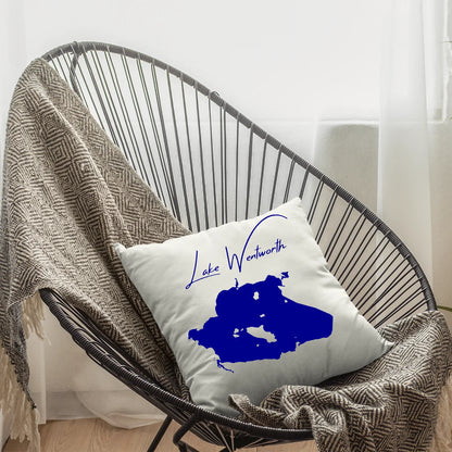 lifestyle image of Lake Wentworth New Hampshire Pillow